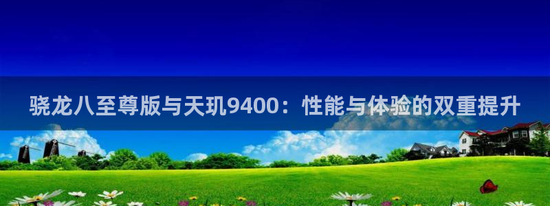 蓝图娱乐体育2官网入口：骁龙八至尊版与天玑9400：性能与体验的双重提升