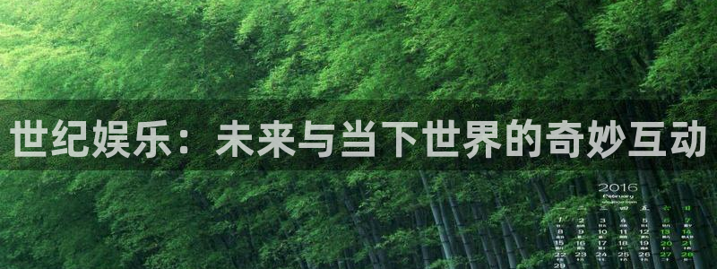 蓝图娱乐电玩网官网入口：世纪娱乐：未来与当下世界的奇妙互动